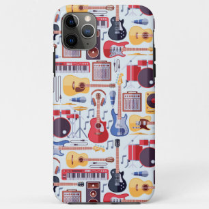 Kleurig patroon van muziekinstrumenten (alle telef Case-Mate iPhone case