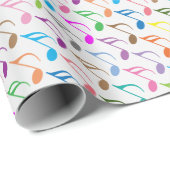 Kleurig patroon van muzieknoten cadeaupapier (Rol Hoek)