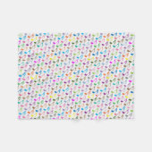 Kleurig patroon van muzieknoten fleece deken (Voorkant (Horizontaal))