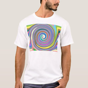Kleurig patroon van regenboogdraden t-shirt