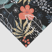 Kleurig patroon van tropische bladeren tissuepapier (Detail)