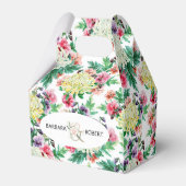 Kleurig patroon van zomerbloemen bedankdoosjes (Achterkant)