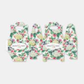 Kleurig patroon van zomerbloemen bedankdoosjes (Uitgevouwen)