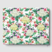 Kleurig patroon van zomerbloemen Guest Book Gastenboek (Achterkant)