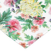 Kleurig patroon van zomerbloemen lange tafelloper (Hoek)