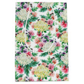 Kleurig patroon van zomerbloemen medium cadeauzakje (Voorkant)