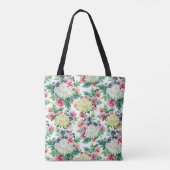 Kleurig patroon van zomerbloemen tote bag (Achterkant)