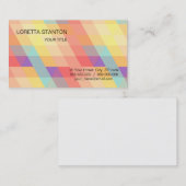 Kleurig patroon visitekaartje (Voorkant / Achterkant)