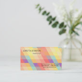 Kleurig patroon visitekaartje (Staand voorkant)