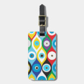 Kleurig patroon voor bescherming van het oog bagagelabel (Voorkant verticaal)