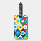 Kleurig patroon voor bescherming van het oog bagagelabel (Achterkant verticaal)