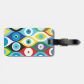 Kleurig patroon voor bescherming van het oog bagagelabel (Achterkant horizontaal)