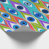 Kleurig patroon voor bescherming van het oog cadeaupapier (Hoek)