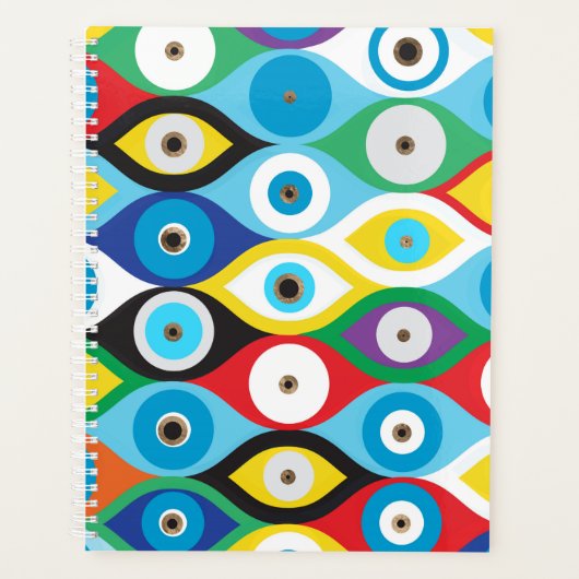 Kleurig patroon voor bescherming van het oog planner (Voorkant)