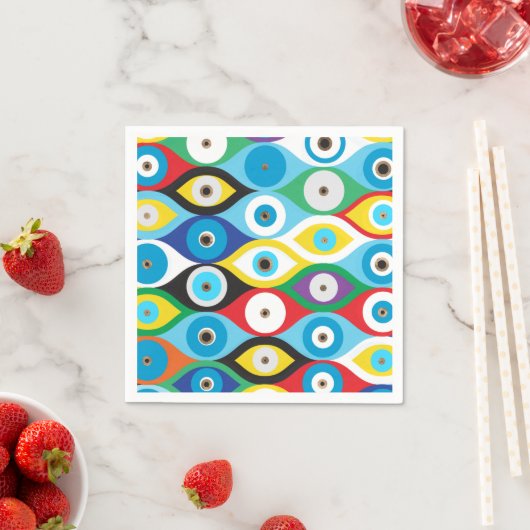 Kleurig patroon voor bescherming van het oog servet (Insitu)