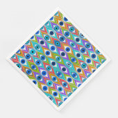 Kleurig patroon voor bescherming van het oog servet (Hoek)