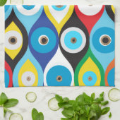 Kleurig patroon voor bescherming van het oog theedoek (Gevouwen)