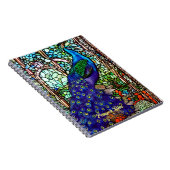  kleurig Peacock Glas in lood Notitieboek (Rechterzijde)