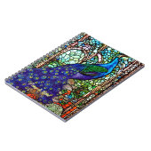  kleurig Peacock Glas in lood Notitieboek (Linkerzijde)