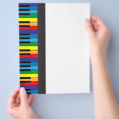 Kleurig pianotoetsenbord flyer (Hand)