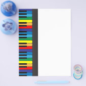 Kleurig pianotoetsenbord flyer (Enkel)