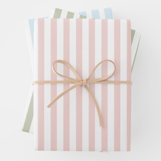 Kleurig Pinky Green Blue Wrapping Paper (In situ)