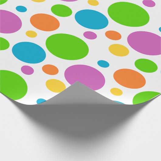 Kleurig poodot-wrapppapier cadeaupapier (Hoek)