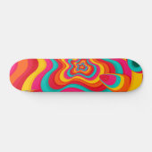 Kleurig Psychedelic groovy-patroon Persoonlijk Skateboard (Horizontaal)