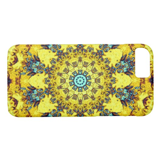 Kleurig psychedelisch abstract patroon Case-Mate iPhone case (Achterkant (Horizontaal))