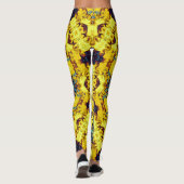 Kleurig psychedelisch abstract patroon leggings (Achterkant)