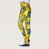 Kleurig psychedelisch abstract patroon leggings (Links)