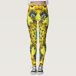 Kleurig psychedelisch abstract patroon leggings
