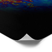 Kleurig psychedelisch abstract patroon poster (Hoek)