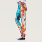Kleurig psychedelisch caleidoscooppatroon leggings (Links)