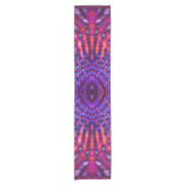 Kleurig psychedelisch patroon korte tafelloper (Voorkant)