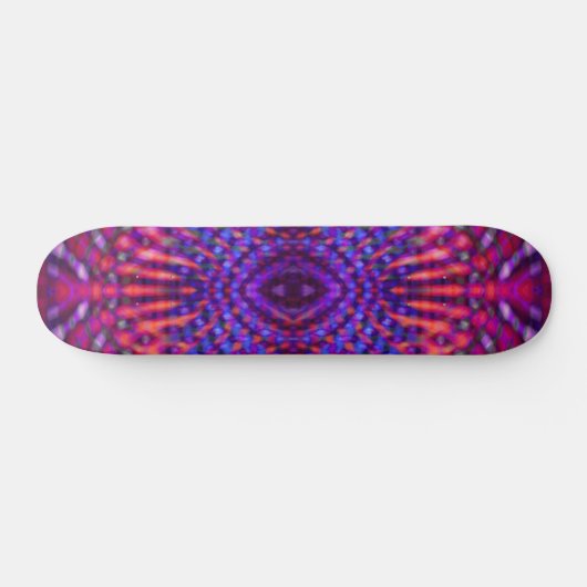 Kleurig psychedelisch patroon persoonlijk skateboard (Horizontaal)
