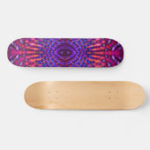 Kleurig psychedelisch patroon persoonlijk skateboard (Horizontaal)