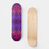 Kleurig psychedelisch patroon persoonlijk skateboard (Voorkant)