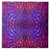 Kleurig psychedelisch patroon tegeltje (Voorkant)