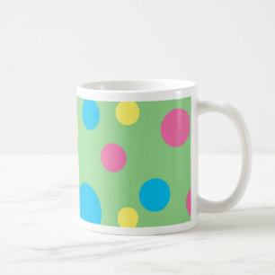 Kleurig puntpatroon koffiemok