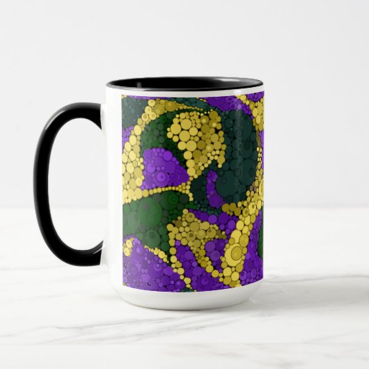 Kleurig puntpatroon van polka mok (Links)