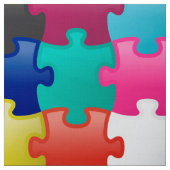 Kleurig puzzelpatroon stof (Swatch)