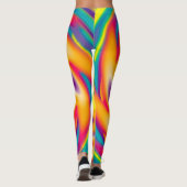 Kleurig radiaal patroon leggings (Achterkant)