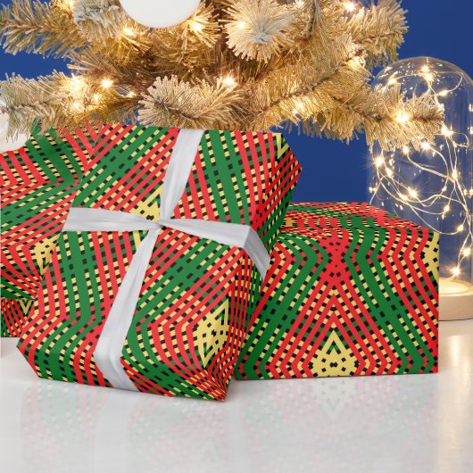 Kleurig Rasta Diamond-ontwerppapier voor omhulling Cadeaupapier (Feestdagen)
