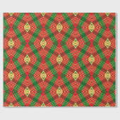 Kleurig Rasta Diamond-ontwerppapier voor omhulling Cadeaupapier (Vlak)