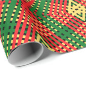 Kleurig Rasta Diamond-ontwerppapier voor omhulling Cadeaupapier (Rol Hoek)