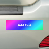 Kleurig regenbooggroen blauw Paars mengsel Bumpersticker (Op auto)