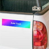 Kleurig regenbooggroen blauw Paars mengsel Bumpersticker (Op Truck)