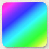 Kleurig regenbooggroen blauw Paars mengsel Drankjes Onderzetter (Voorkant)