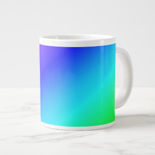 Kleurig regenbooggroen blauw Paars mengsel Grote Koffiekop